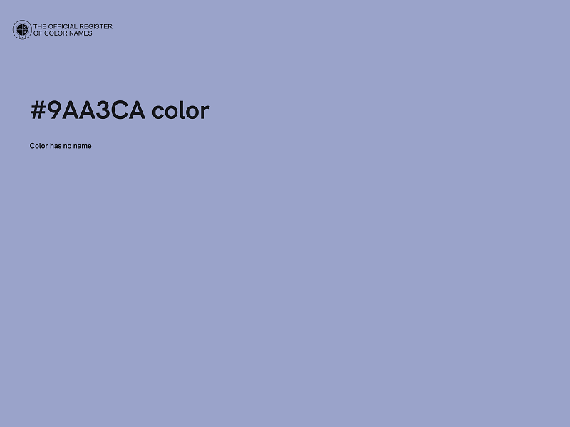 #9AA3CA color image