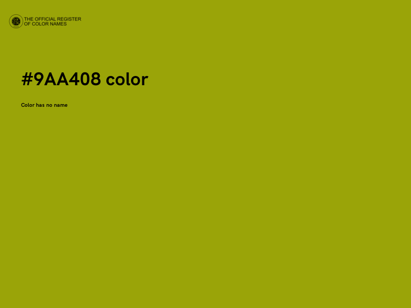 #9AA408 color image
