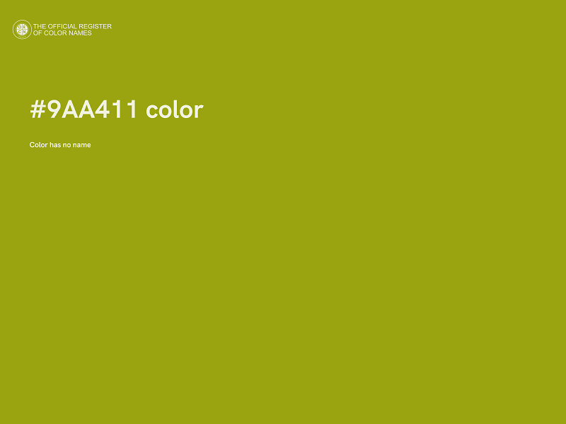 #9AA411 color image