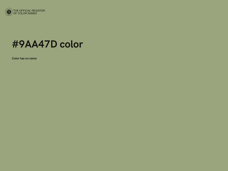 #9AA47D color image