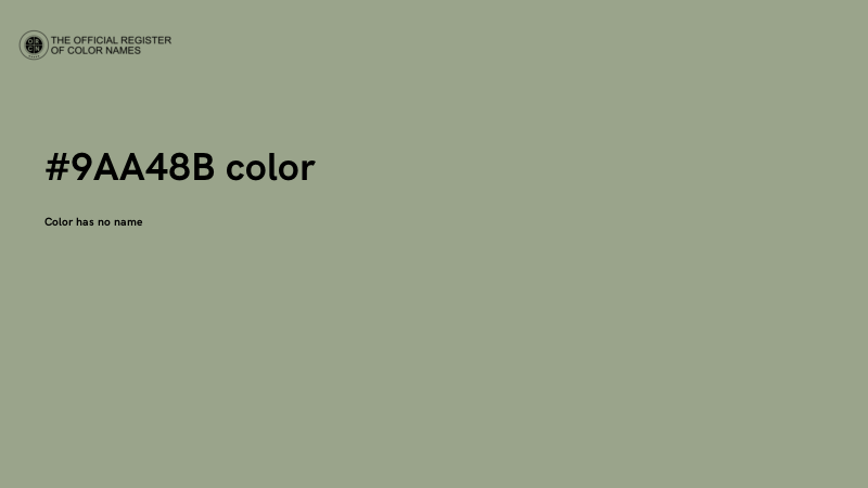 #9AA48B color image