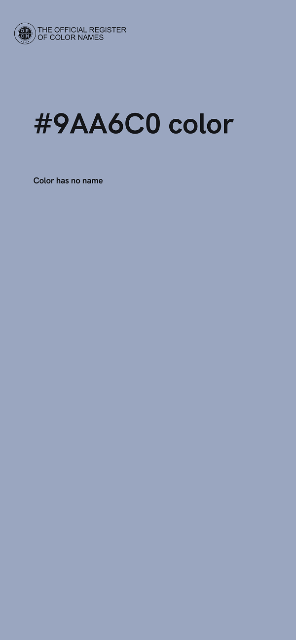 #9AA6C0 color image