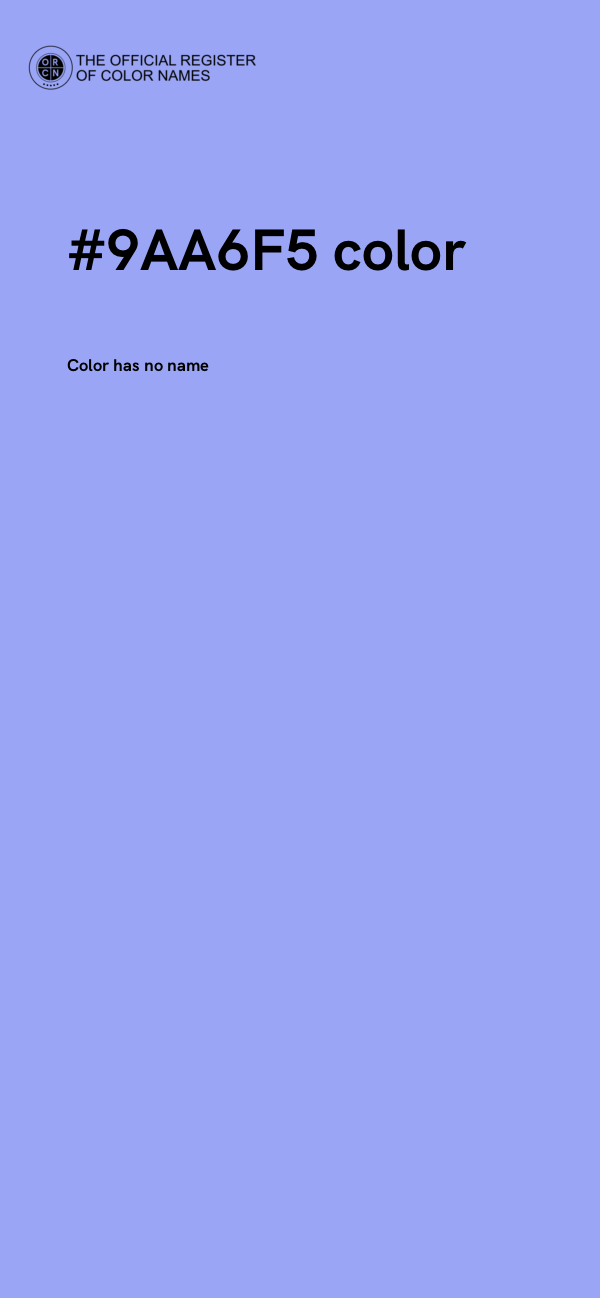 #9AA6F5 color image