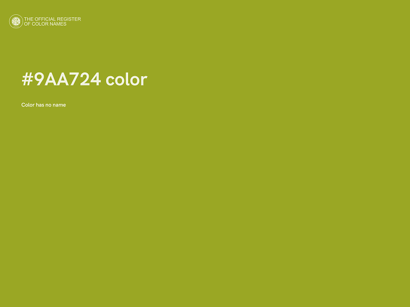 #9AA724 color image