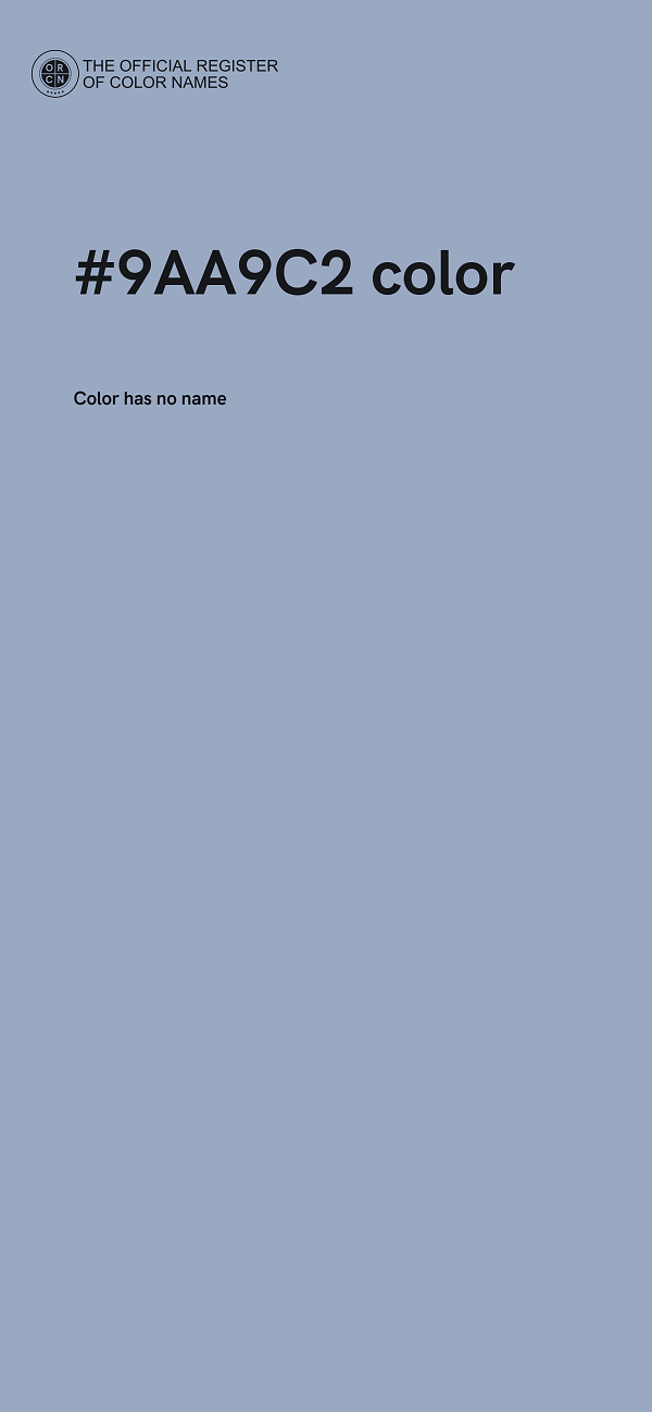 #9AA9C2 color image
