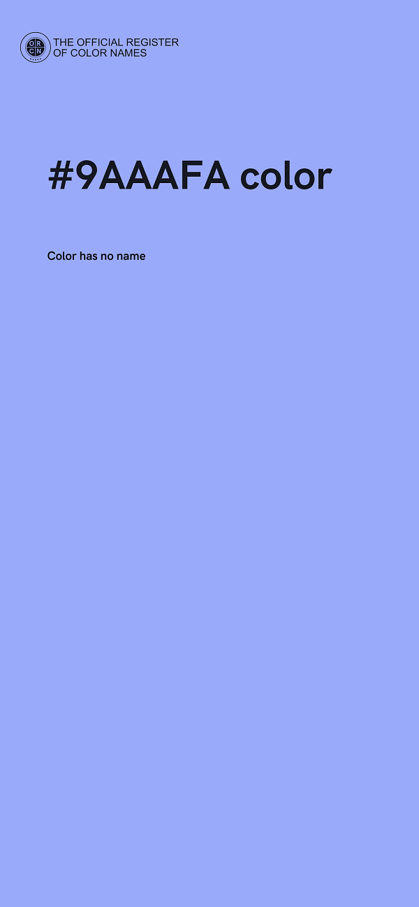 #9AAAFA color image