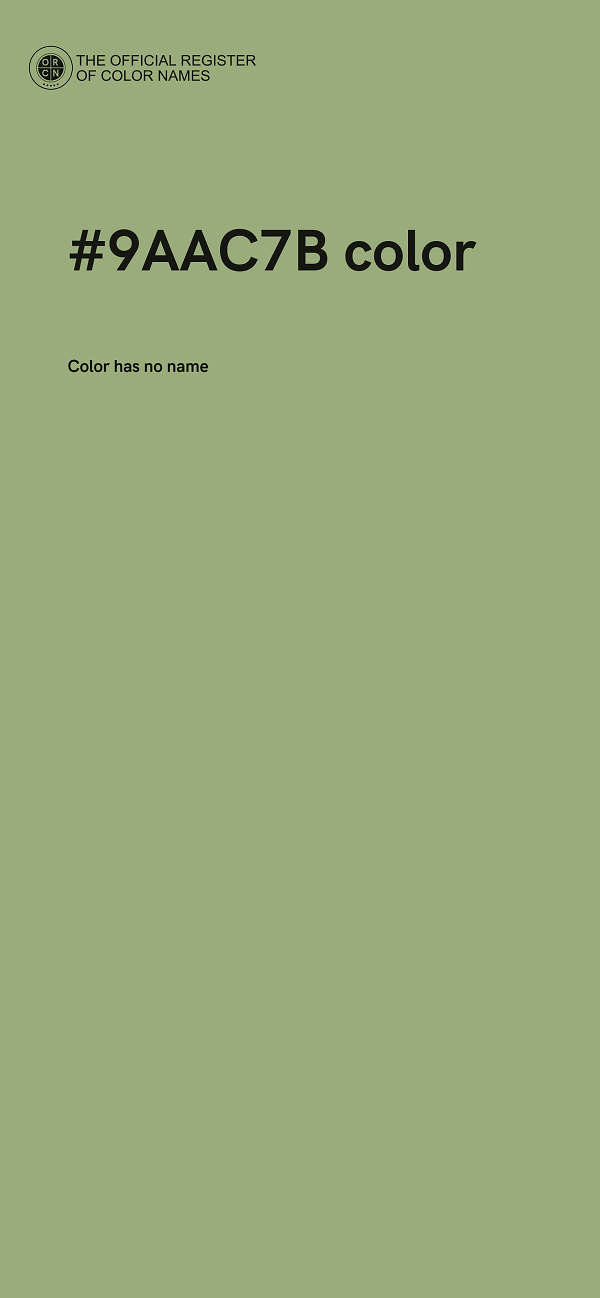 #9AAC7B color image