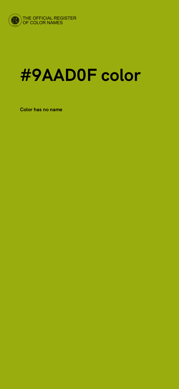 #9AAD0F color image