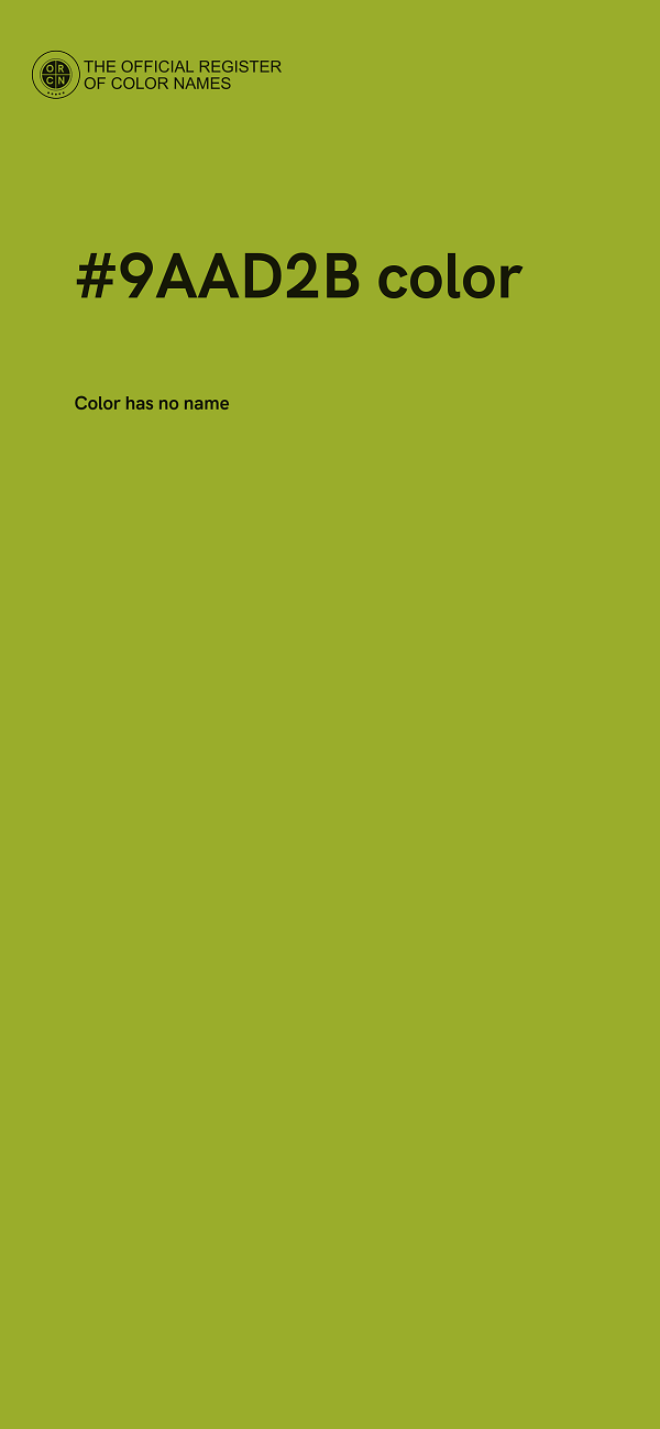 #9AAD2B color image