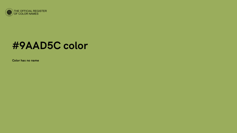 #9AAD5C color image