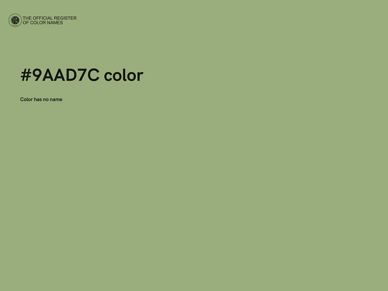 #9AAD7C color image