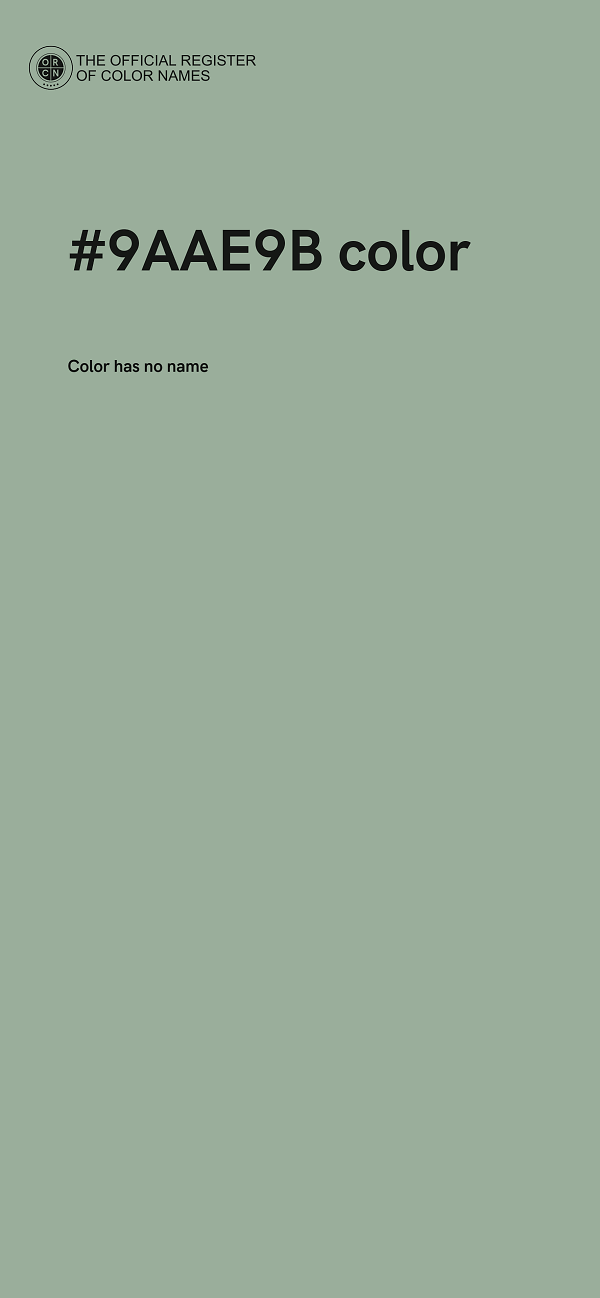 #9AAE9B color image
