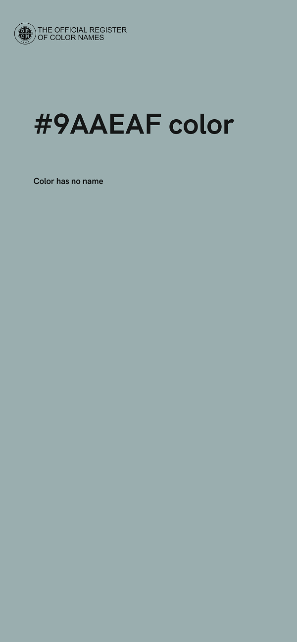 #9AAEAF color image