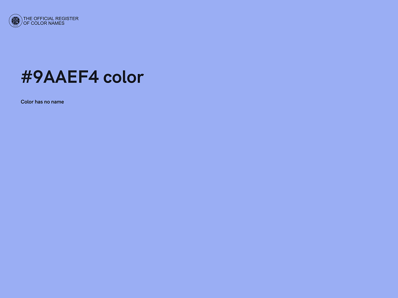 #9AAEF4 color image