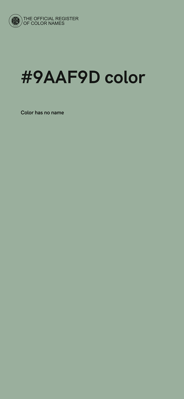 #9AAF9D color image