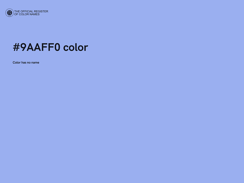 #9AAFF0 color image