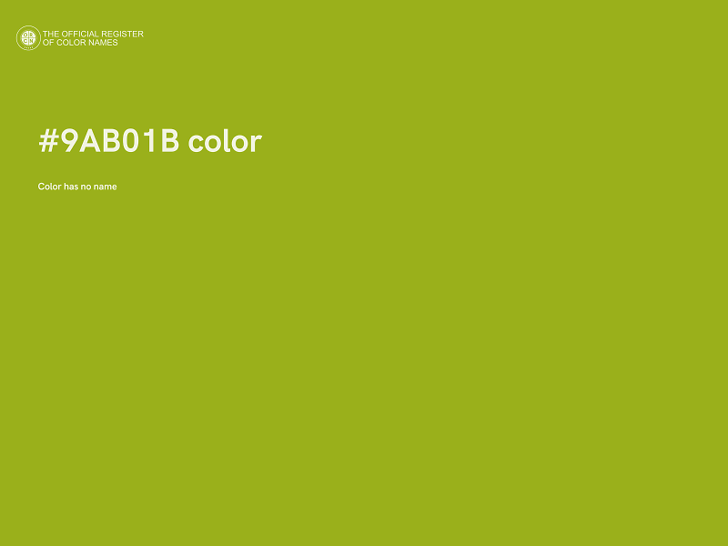 #9AB01B color image