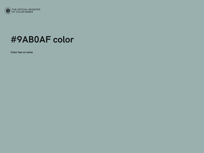 #9AB0AF color image