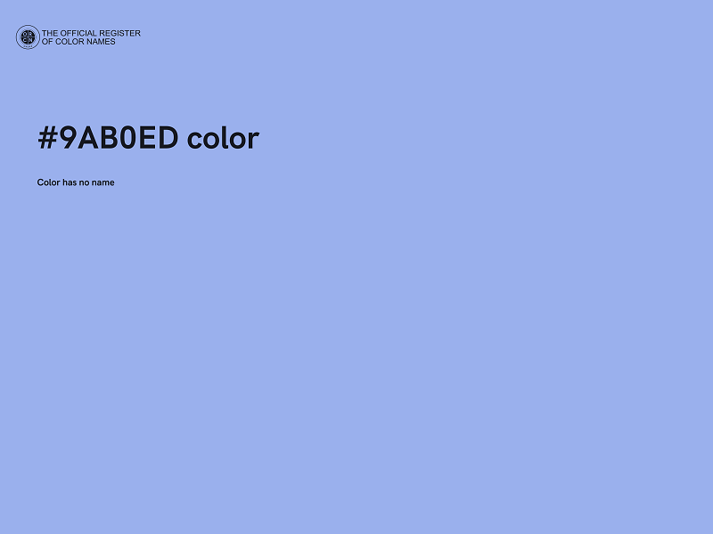 #9AB0ED color image