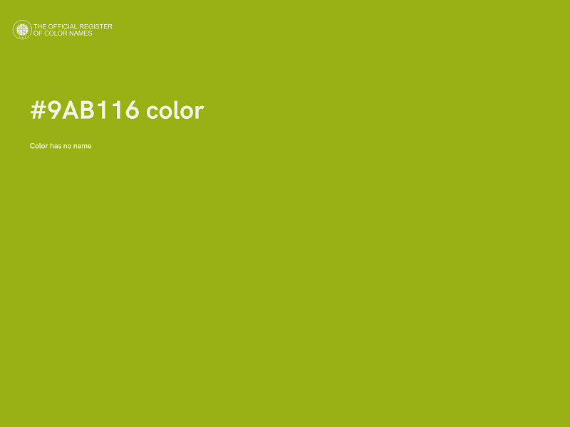 #9AB116 color image