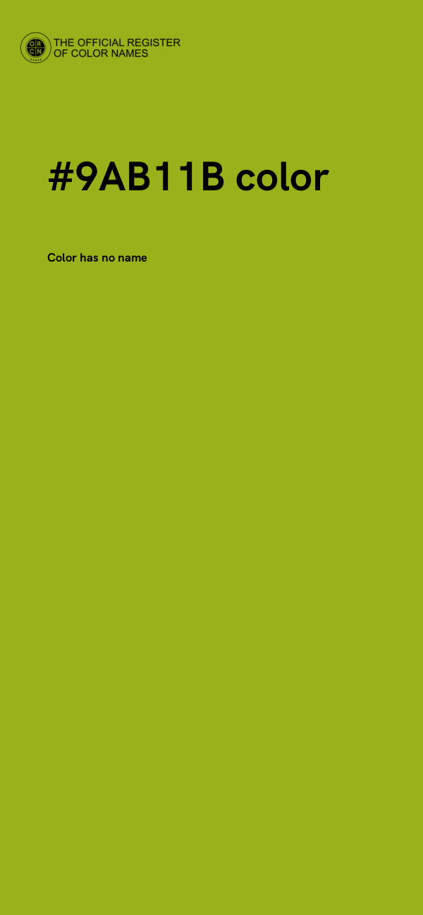 #9AB11B color image