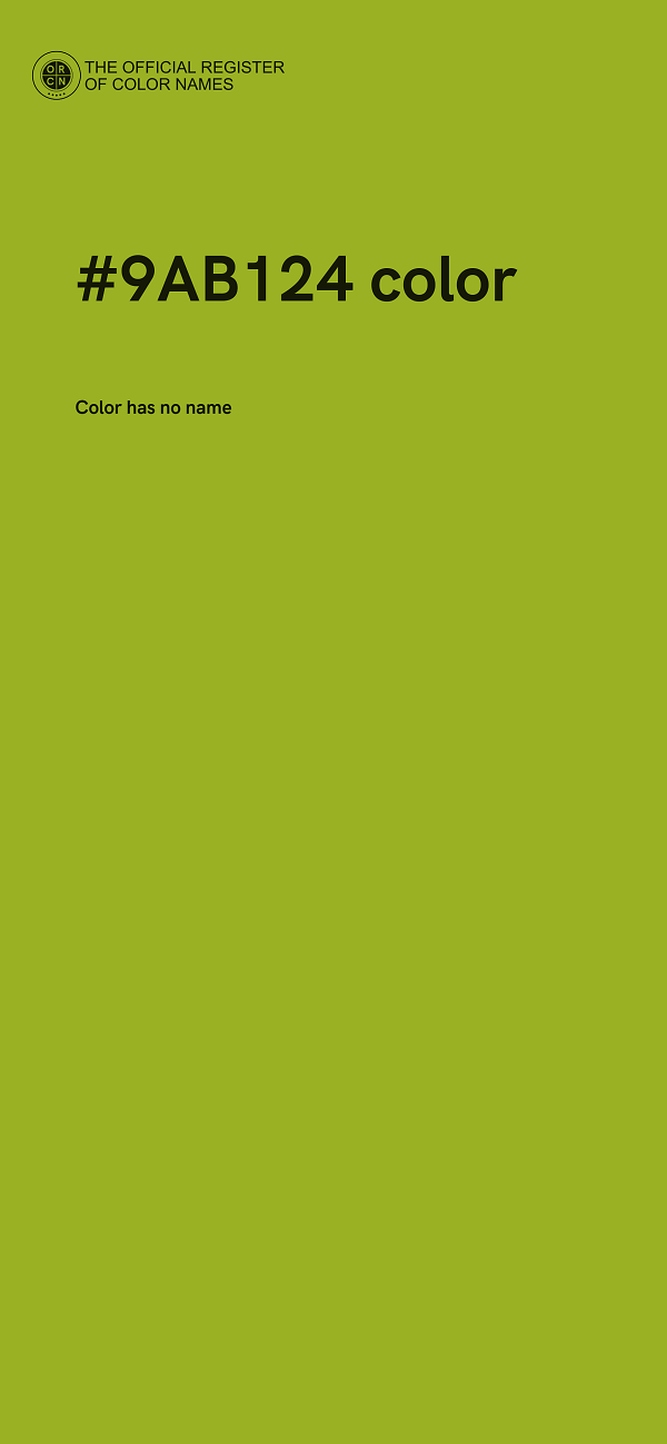#9AB124 color image