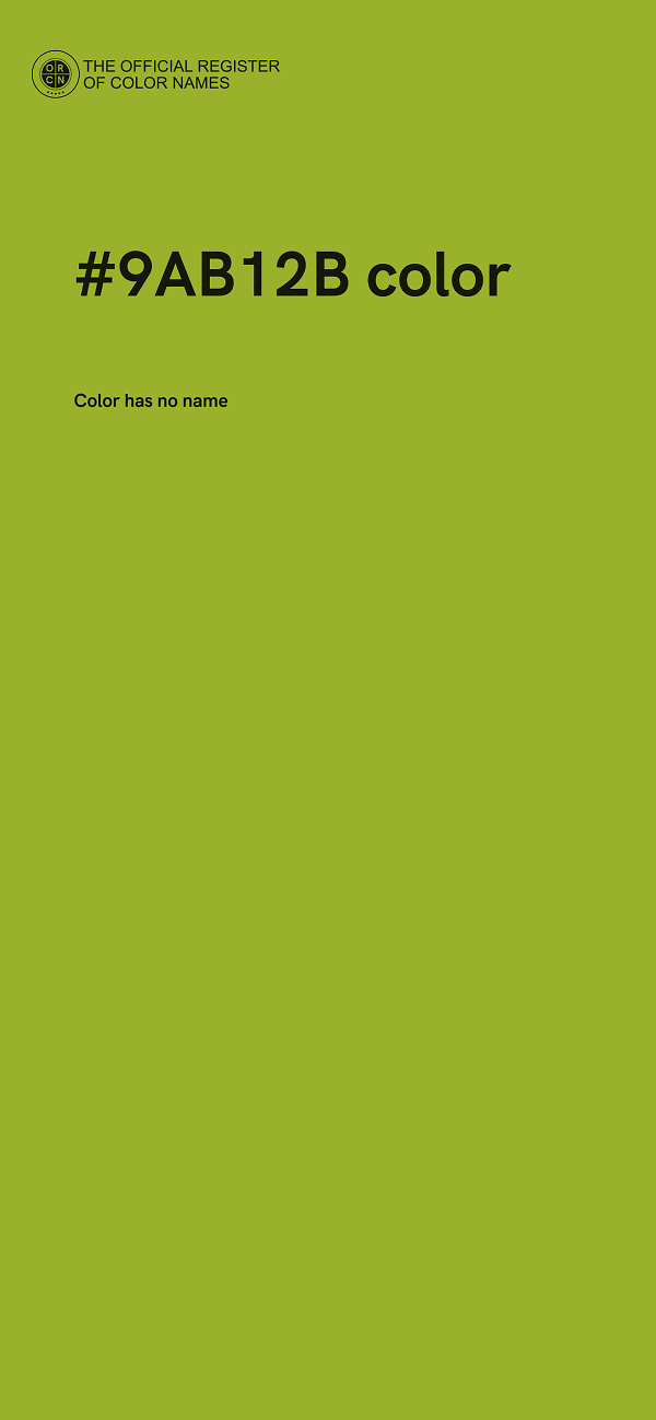 #9AB12B color image