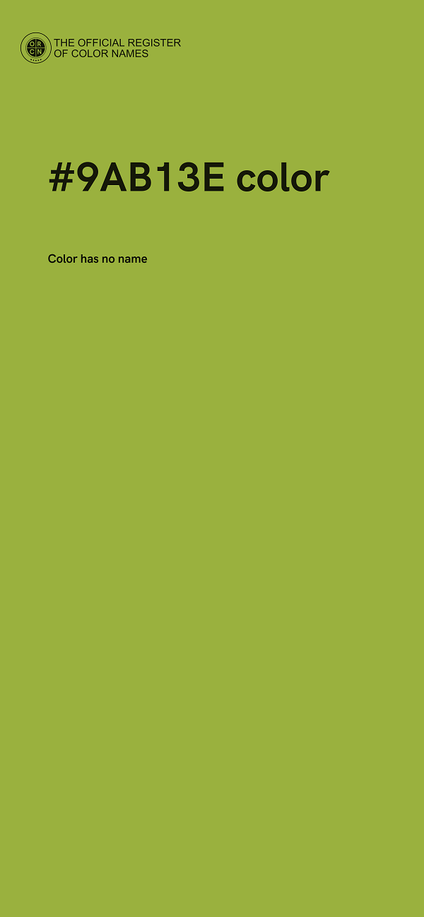 #9AB13E color image