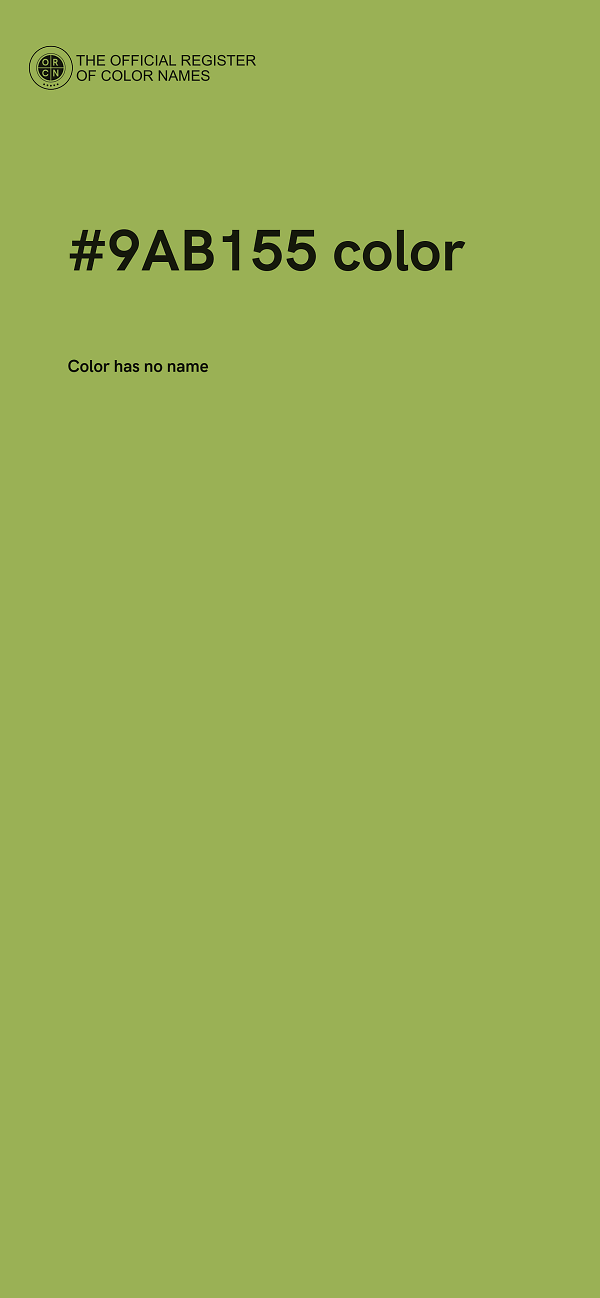 #9AB155 color image