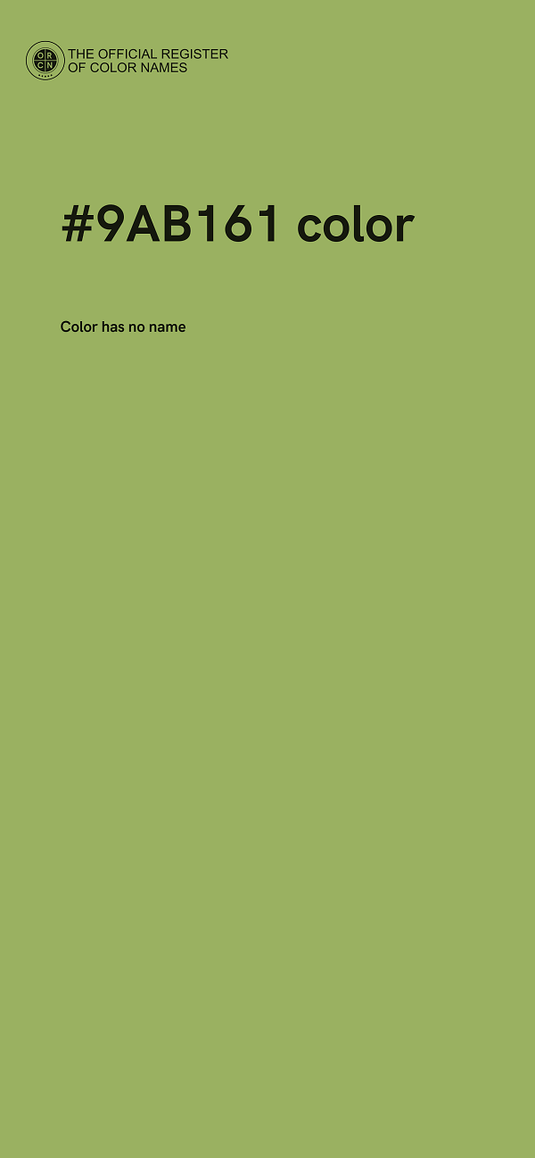 #9AB161 color image