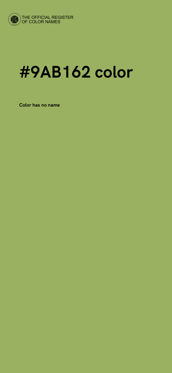 #9AB162 color image