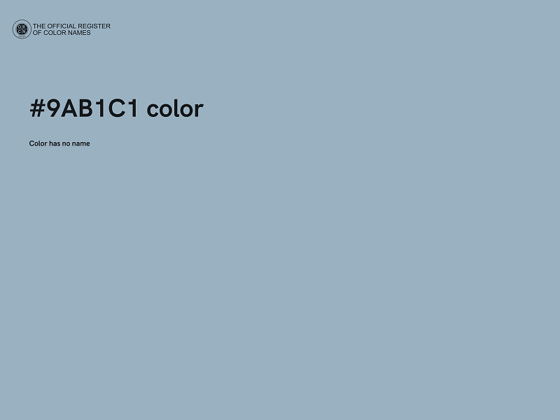 #9AB1C1 color image