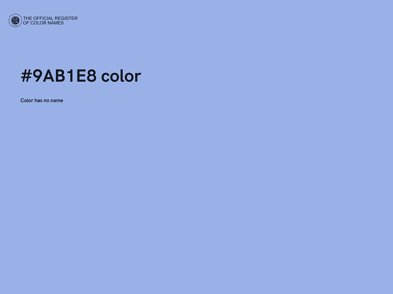 #9AB1E8 color image