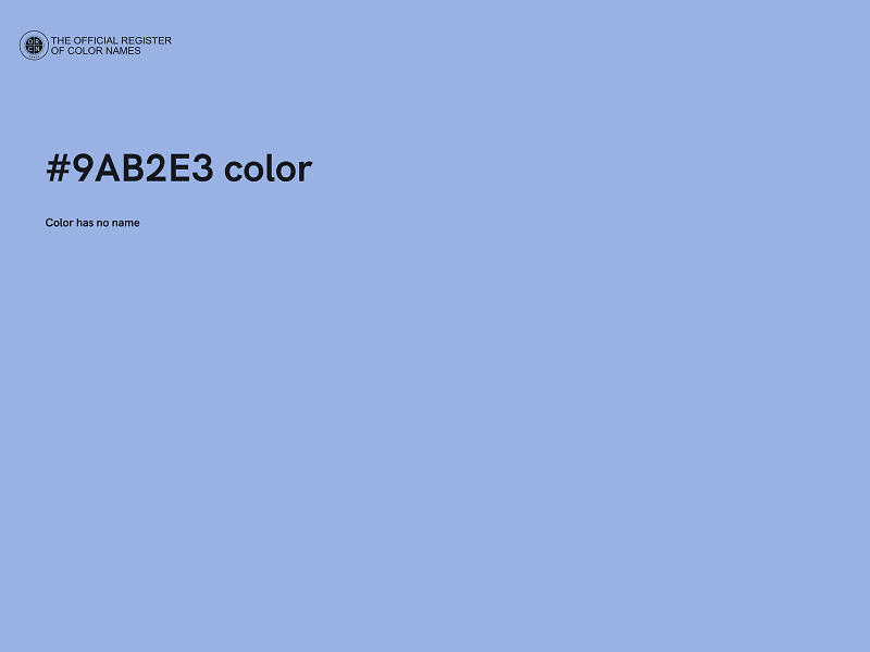 #9AB2E3 color image