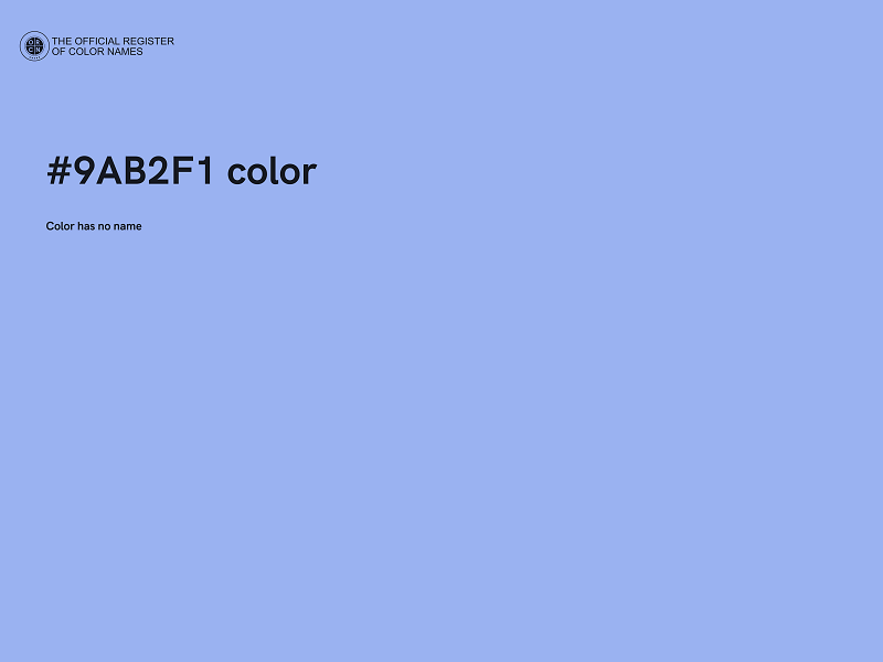 #9AB2F1 color image