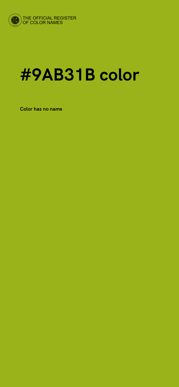 #9AB31B color image