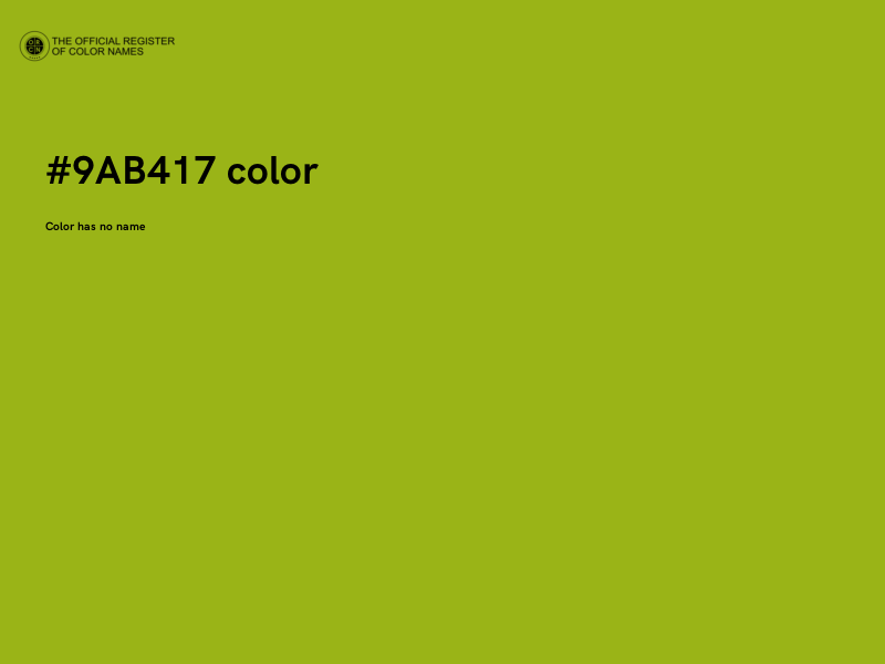 #9AB417 color image