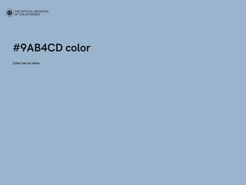 #9AB4CD color image