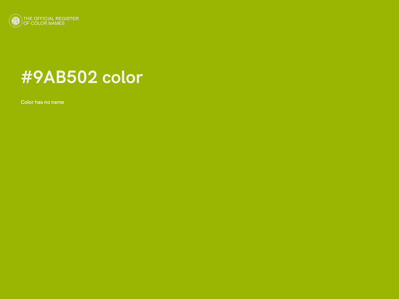 #9AB502 color image