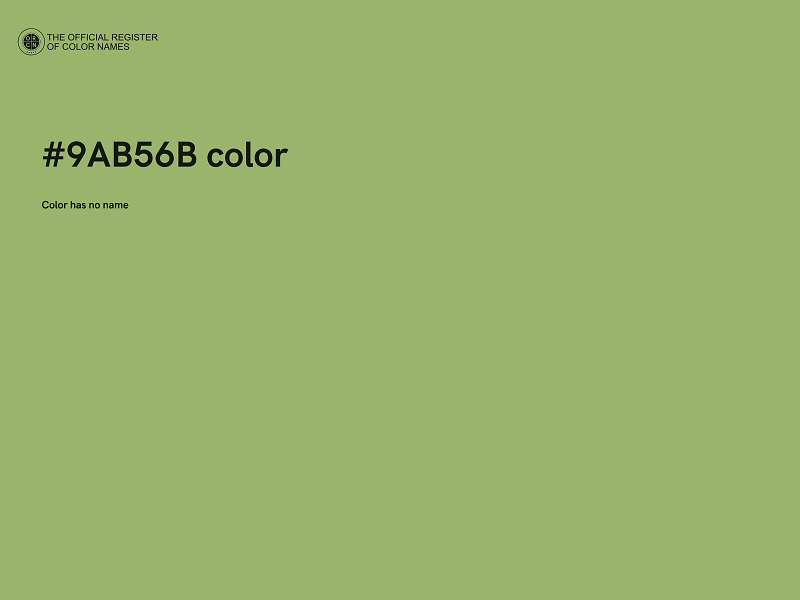 #9AB56B color image