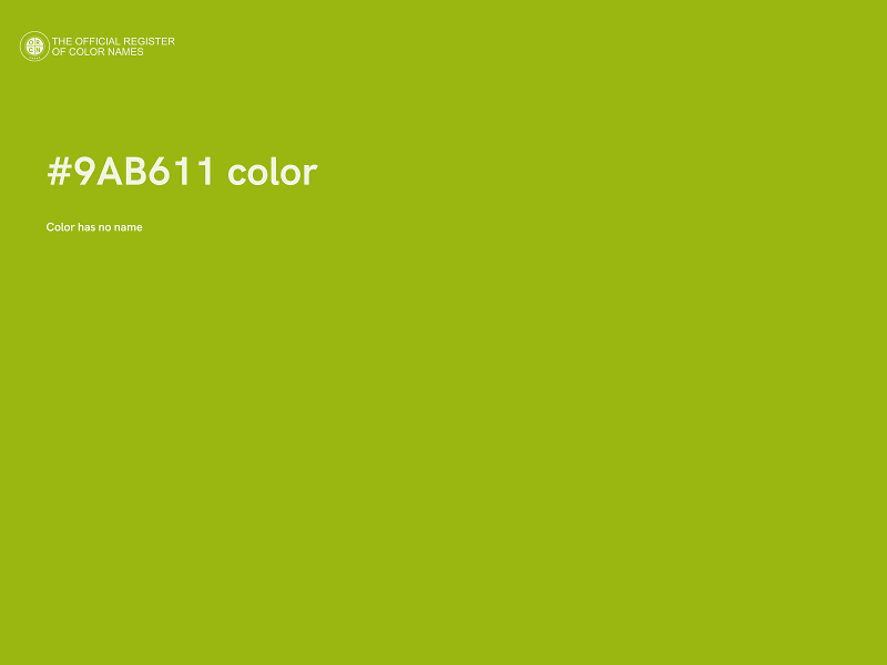 #9AB611 color image