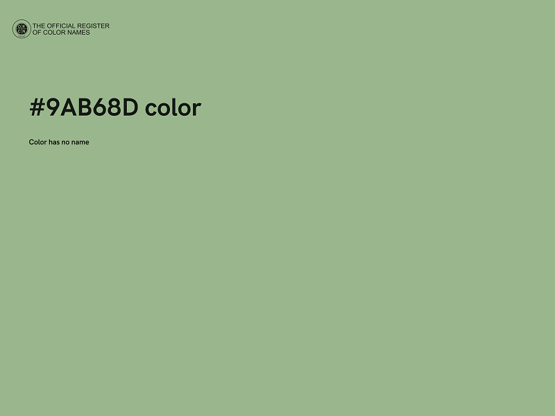 #9AB68D color image