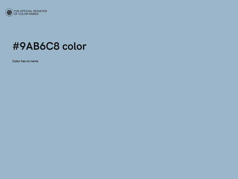 #9AB6C8 color image