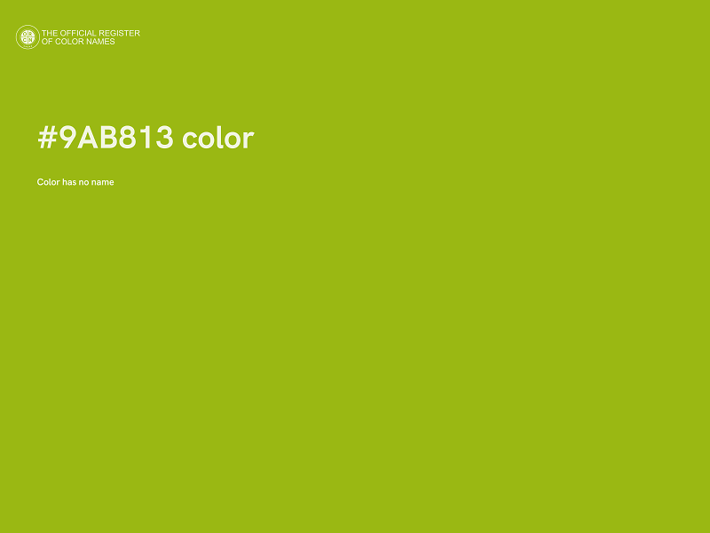 #9AB813 color image