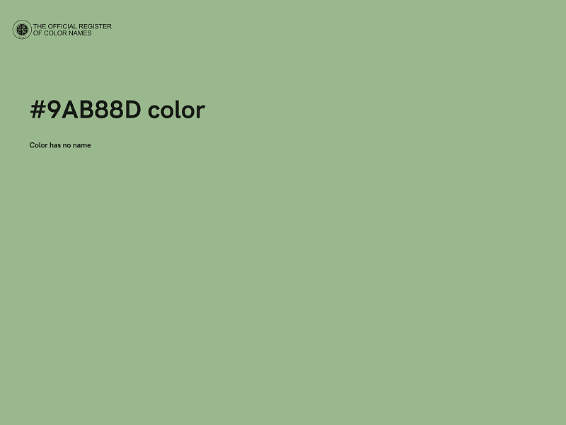 #9AB88D color image