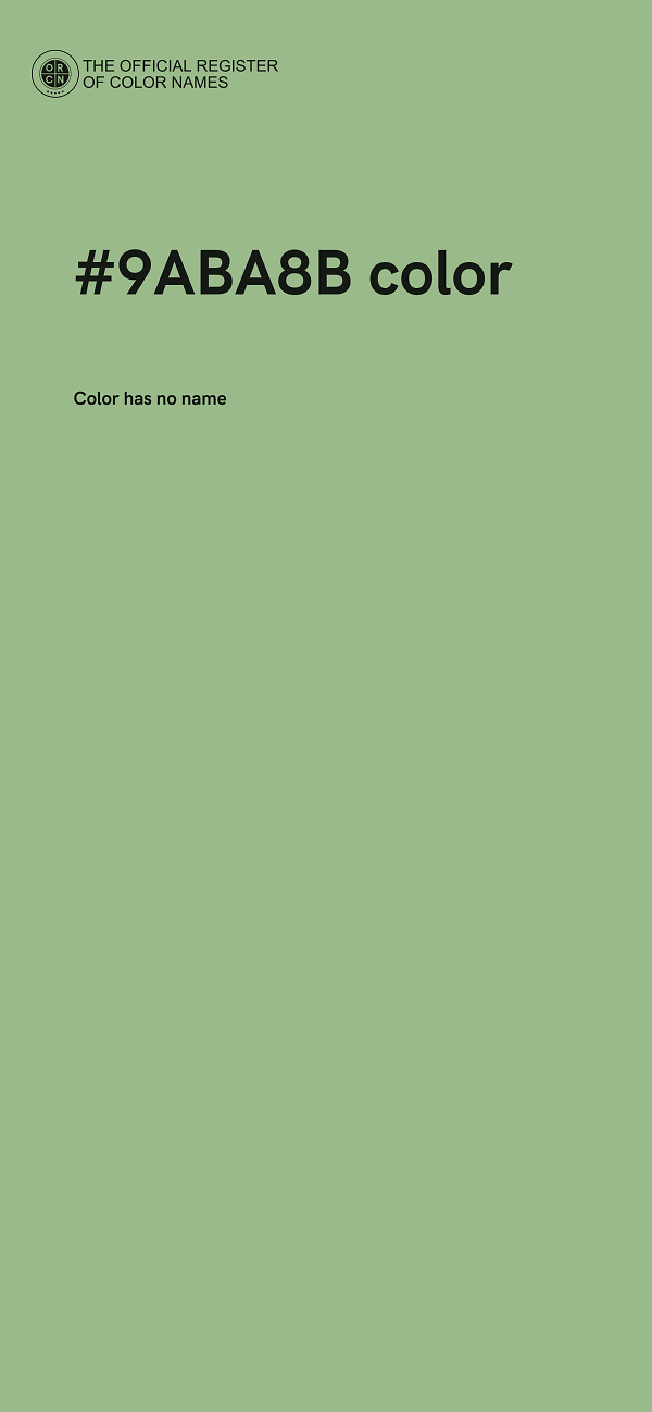 #9ABA8B color image