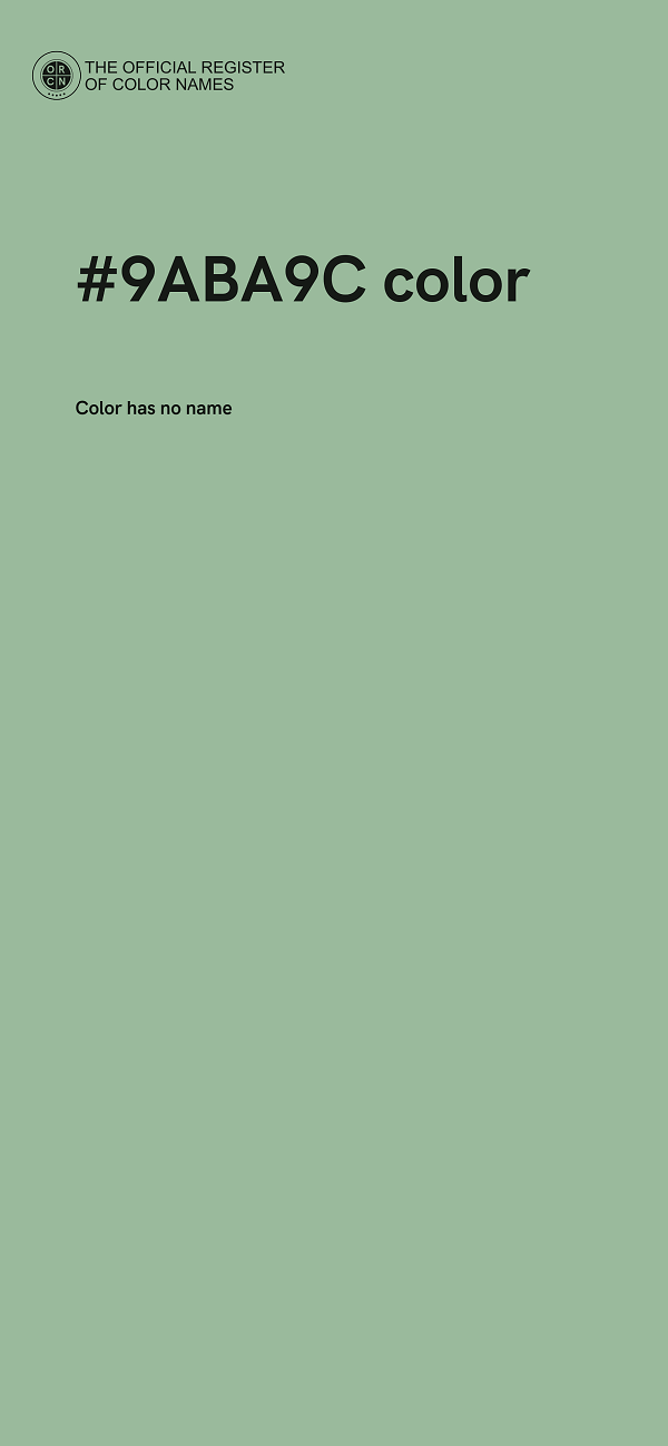 #9ABA9C color image