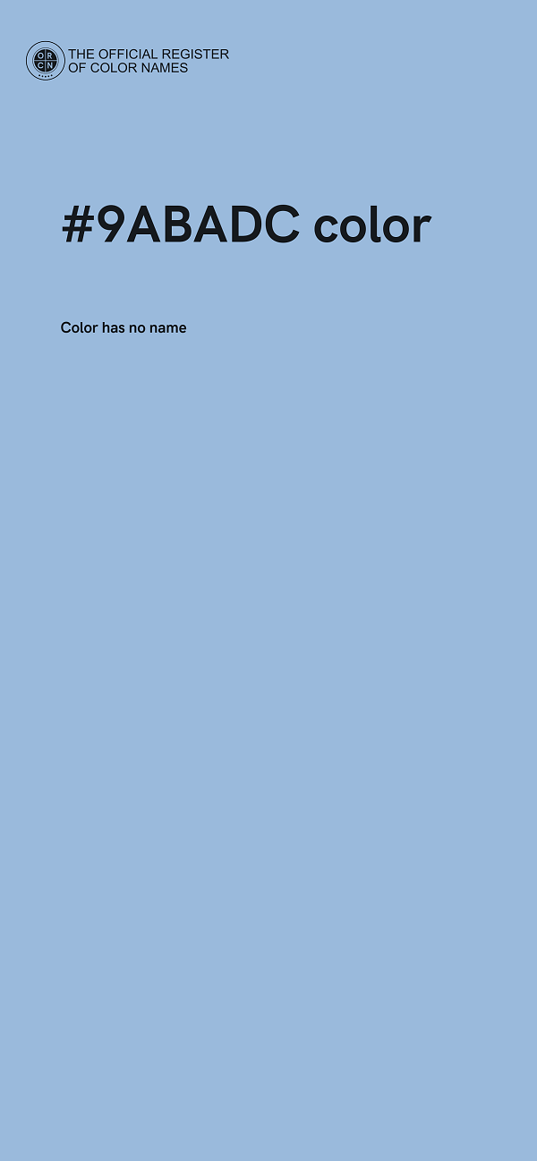 #9ABADC color image