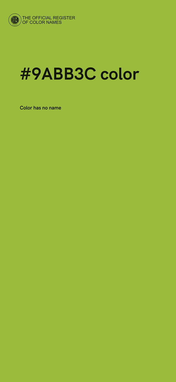 #9ABB3C color image
