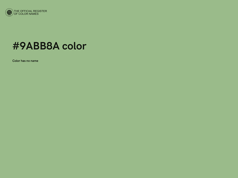 #9ABB8A color image